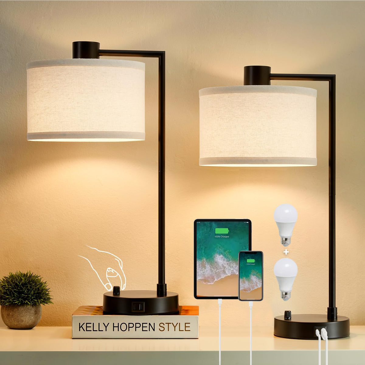 Luvkczc table lamp base and arm for stable modern lighting.