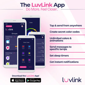 LuvLink group features let families coordinate lighting across devices.