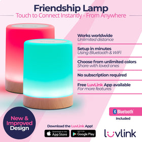 LuvLink lamps provide worldwide connectivity, lighting moments across the globe.