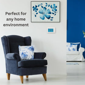 Lux TX9600TS temperature limits feature helps keep household comfort within set ranges.