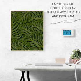 Lux TX9600TS weekly programming option supports 7-day and 5/2 routines.