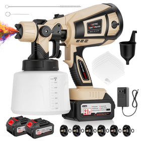 Luxariael paint sprayer 650W brown for fast interior wall coverage and even coating.