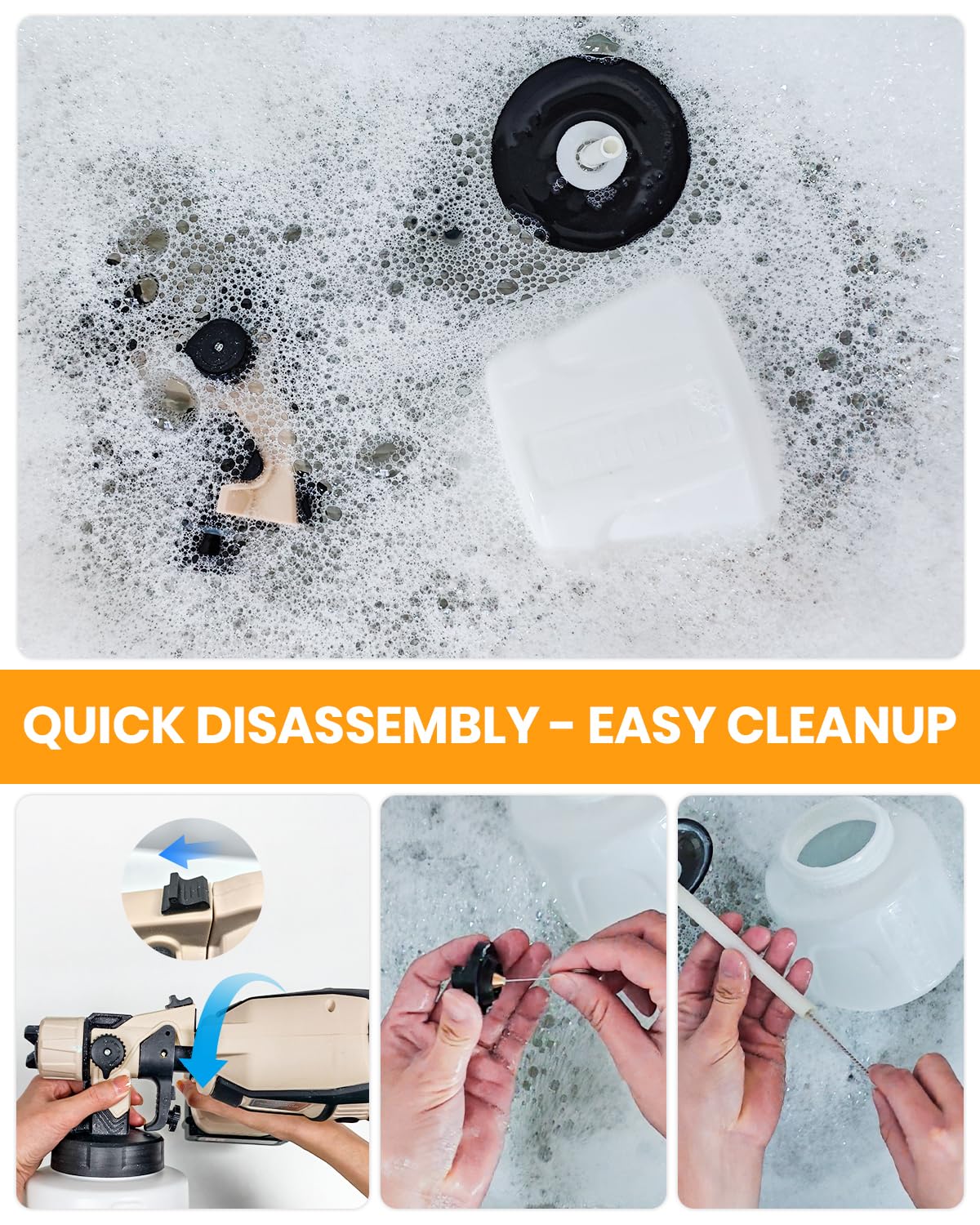 Luxariael furniture refinishing helps achieve a consistent mist for refurbishing.