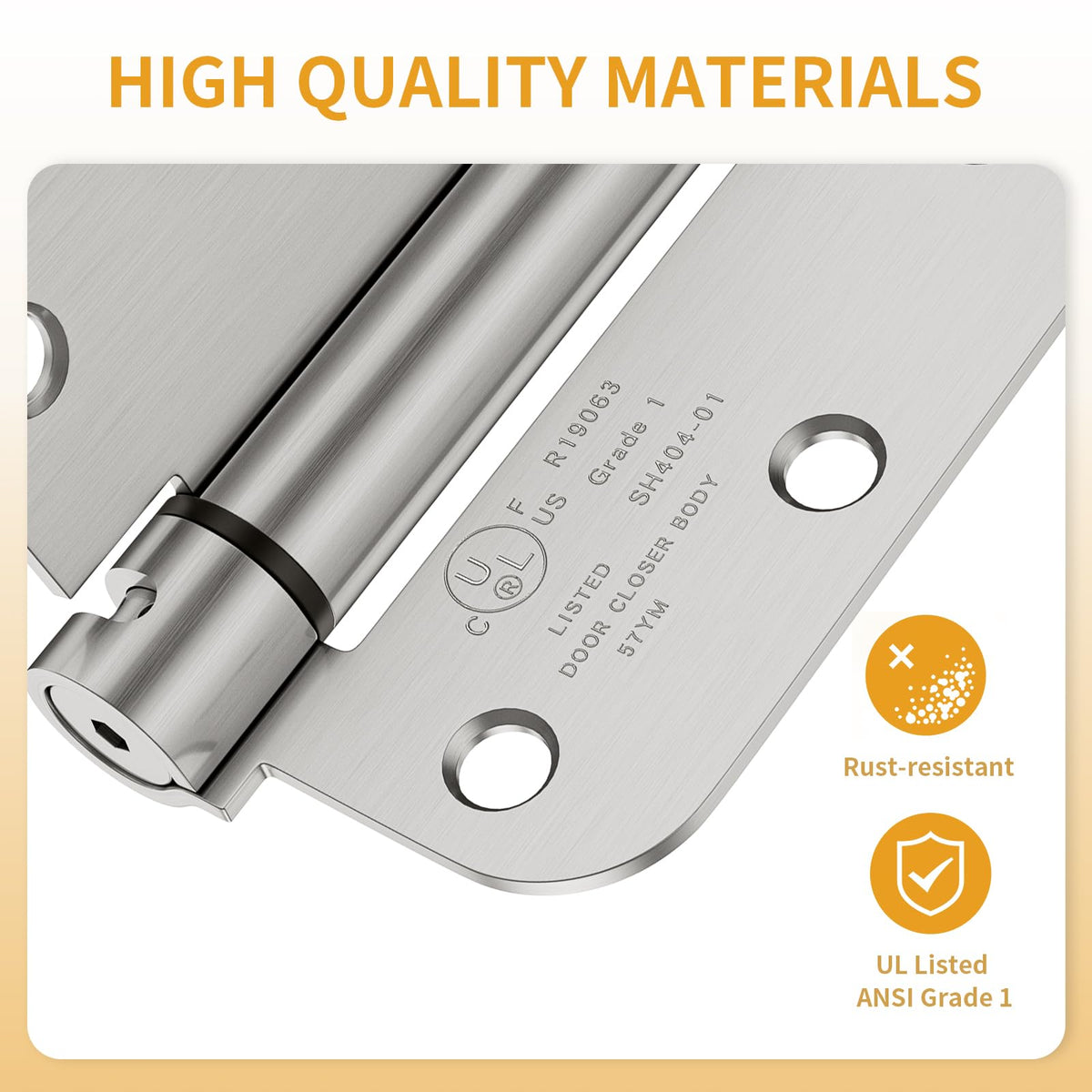 Luxbaro adjustable tension hinges enabling tailored closing speed.