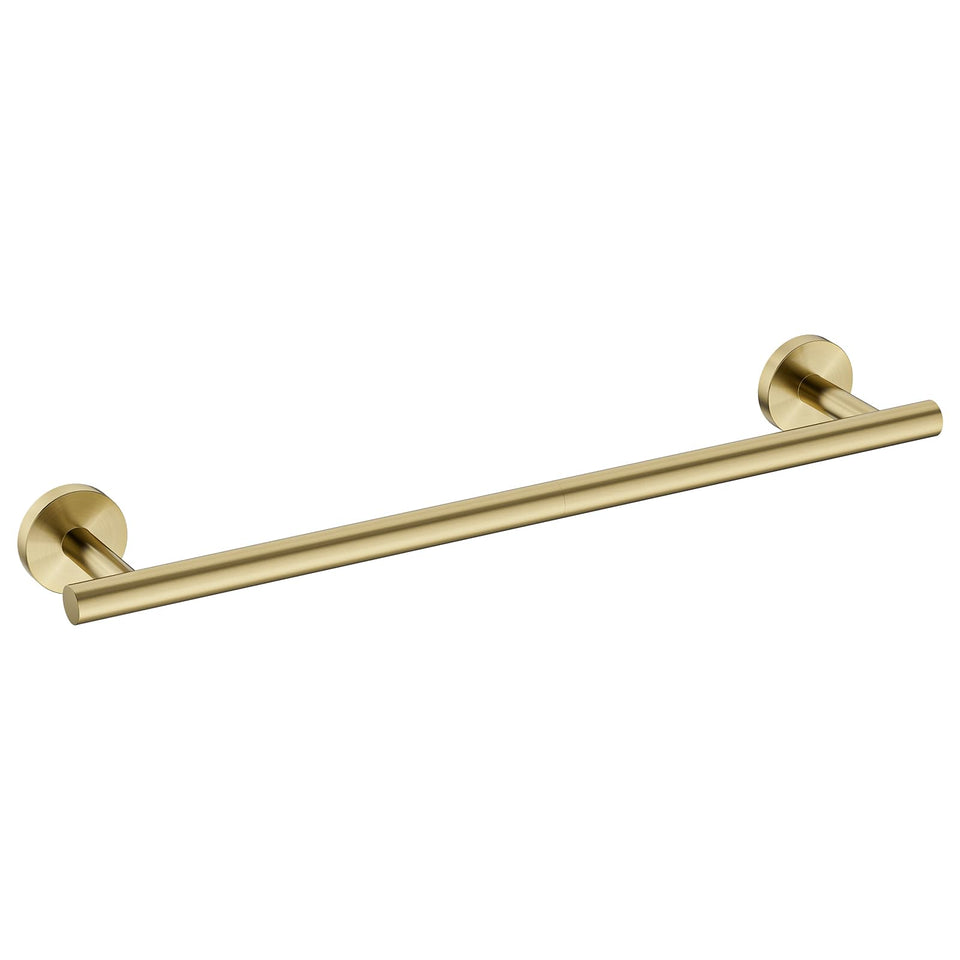Luxbaro brushed gold towel bar with 26-inch total length for generous towel hanging
