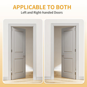 Luxbaro left-right compatible hinges simplify installation on any door.