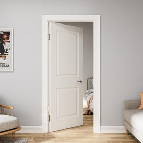 Luxbaro rust-resistant metal finish on self-closing hinge for durable use.