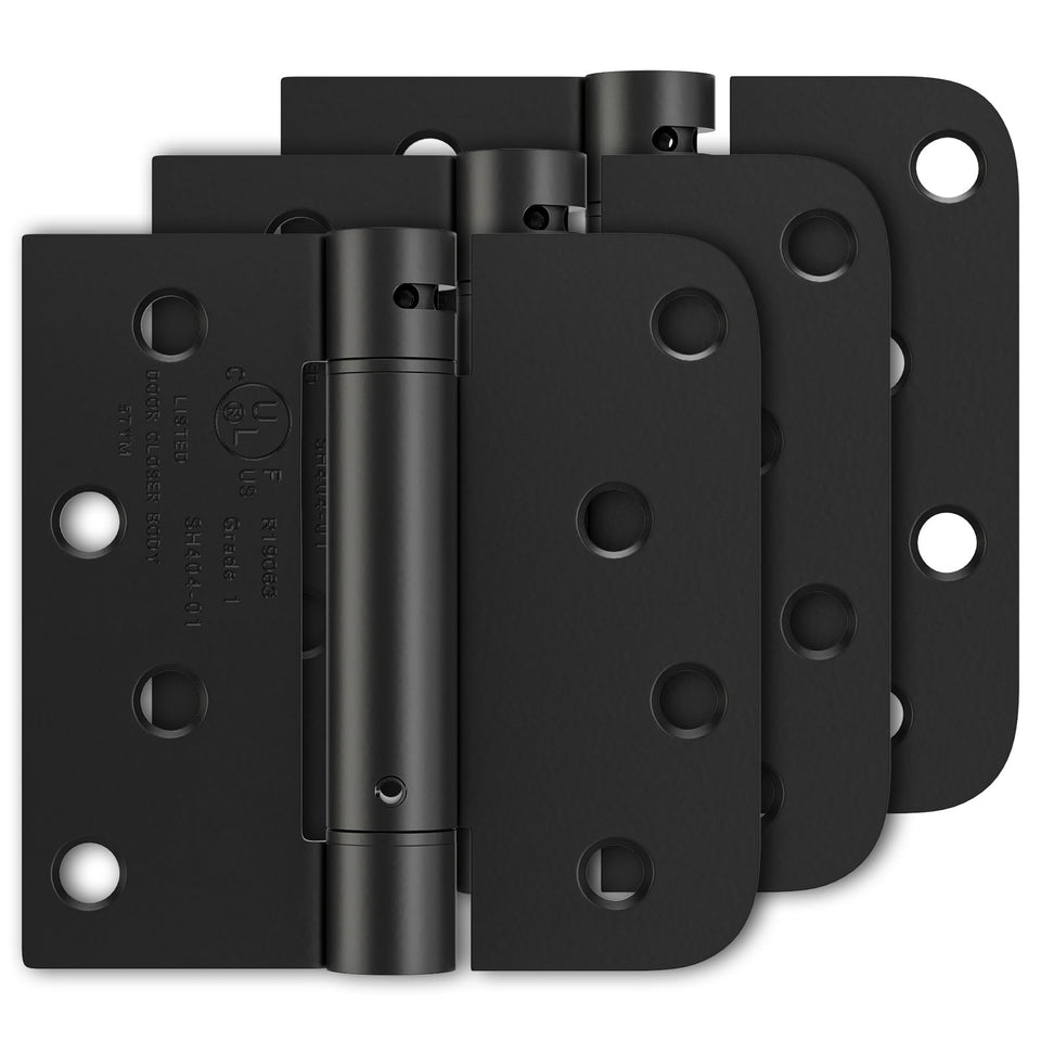 Luxbaro self-closing hinges 4-inch pack shot for easy installation and quiet doors.