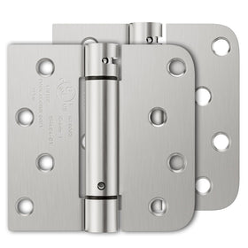 Luxbaro self-closing hinges, 4-inch square-radius for smooth door closure.