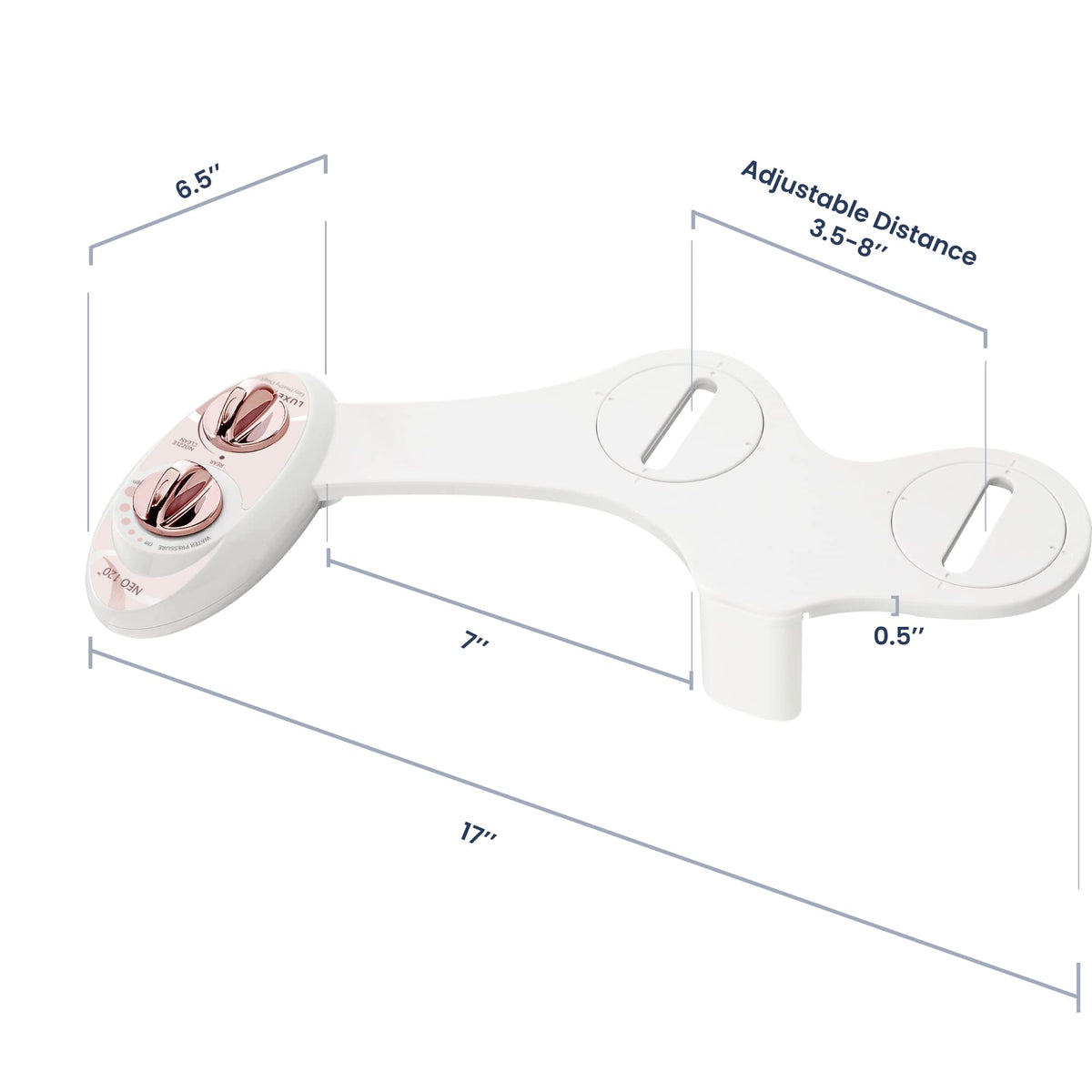 daily use scenario with LUXE Bidet NEO 120 rose gold