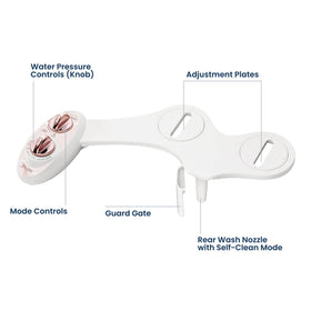 installation kit for LUXE Bidet NEO 120 rose gold
