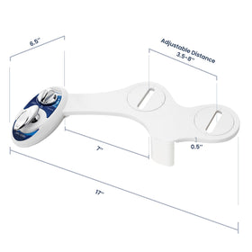 LUXE Bidet NEO 180 blue finish accent for stylish bathroom detail