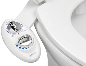 LUXE Bidet NEO 185 dual nozzle for rear and feminine washes.