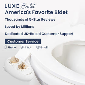 LUXE Bidet NEO 185 metal-ceramic cores for durable performance.