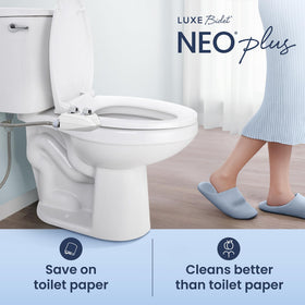 LUXE Bidet NEO 185 Plus stainless hinges stay adjustable after install