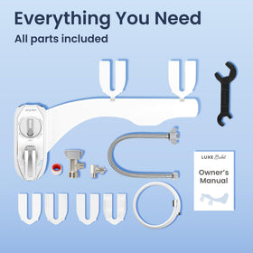 Ergonomic knobs on LUXE Bidet NEO 320 Plus for precise water control.