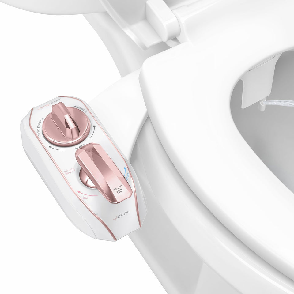 LUXE Bidet NEO 320 Plus with warm water for a comfortable cleanse.