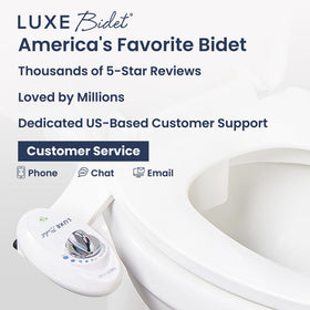LUXE Bidet NEO 110 compatible with standard two-piece toilets