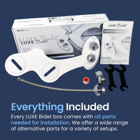 LUXE Bidet NEO 120 nozzle detail highlights the single self-cleaning nozzle.