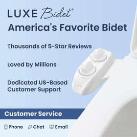 LUXE Bidet NEO 120 Plus chrome finish for a sleek bathroom upgrade