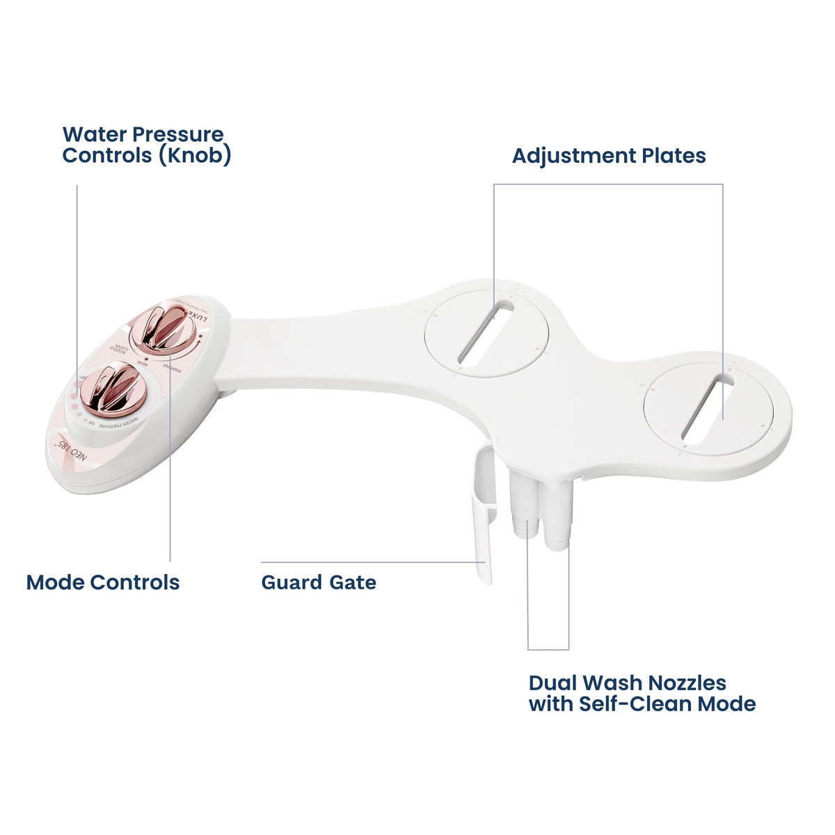 LUXE Bidet NEO 185 includes all parts and tools for setup.