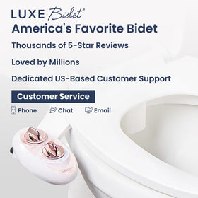 LUXE Bidet NEO 185 easy, tool-free installation on standard toilets.