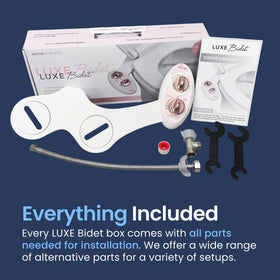 LUXE Bidet NEO 185 rear wash focus for thorough cleansing.
