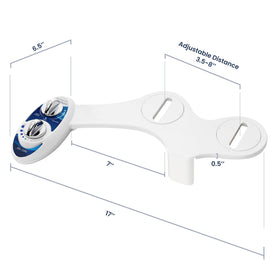LUXE Bidet NEO 185 works with standard two-piece toilets for simple upgrade.