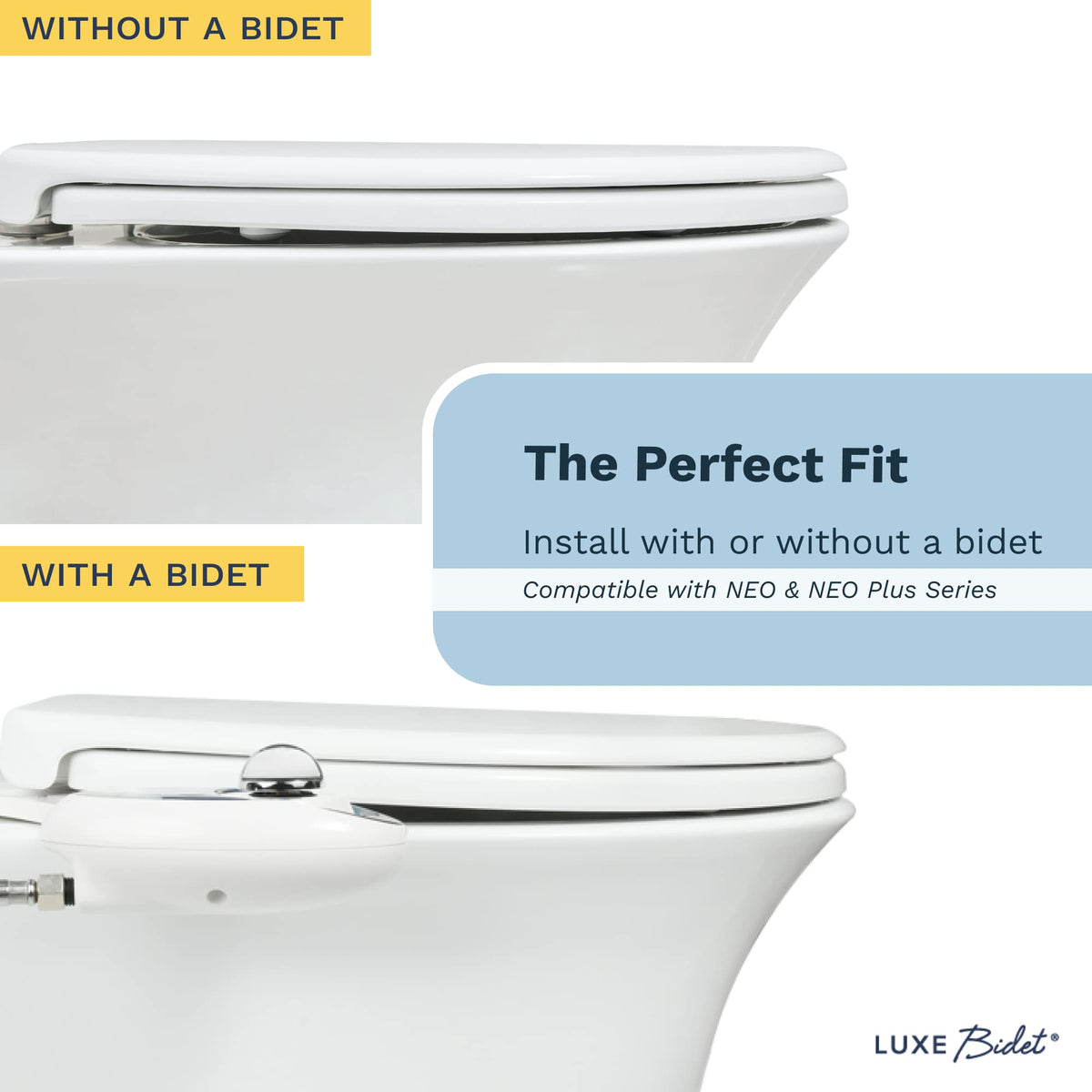 LUXE TS1008E slow-close mechanism in action for quiet use