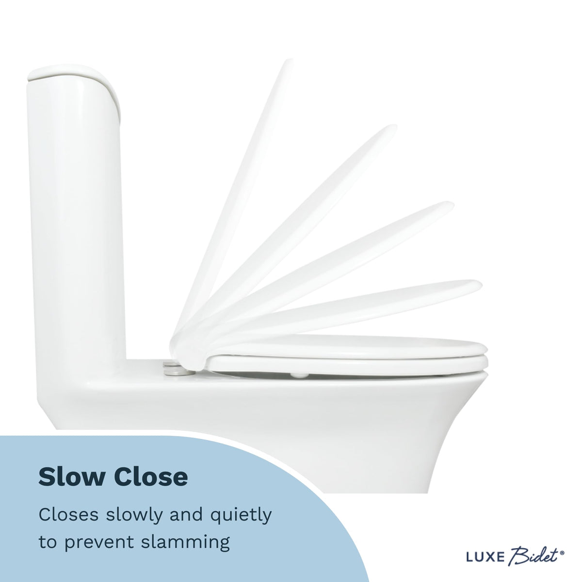 LUXE TS1008E white finish complements most bathrooms with modern look