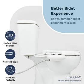LUXE TS1008R non-slip bumpers keep the seat stable.