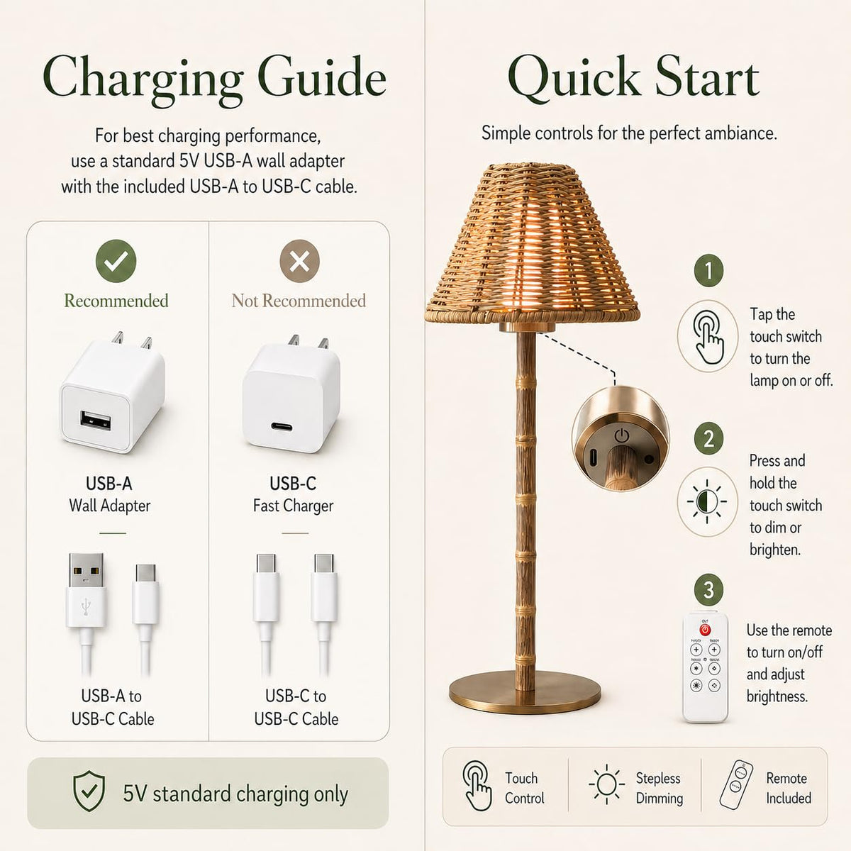 LUXELYKOS outdoor-ready lamp for patio dinners and cozy evenings