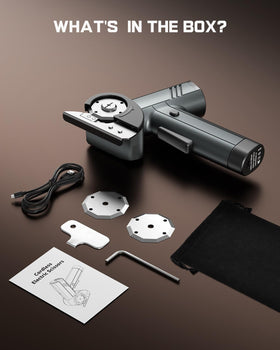 LuxeNova Type-C rechargeable kit includes blades and charging cable.