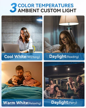 LUXKAZSAZZI WirelessGlow remote control for easy brightness and color temperature adjustment
