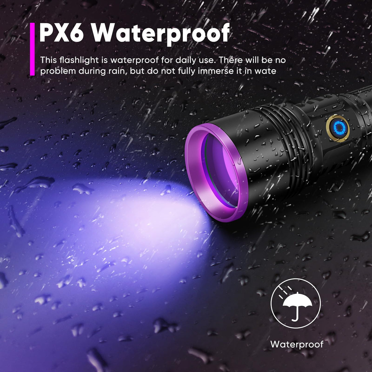 LUXNOVAQ UV light for A/C leak checks and security feature verification
