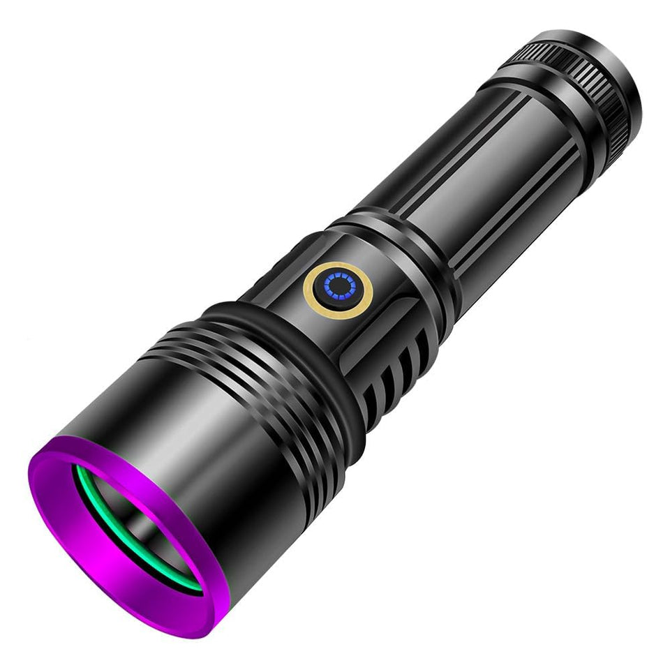 LUXNOVAQ 30W UV flashlight with long beam range for dark inspections