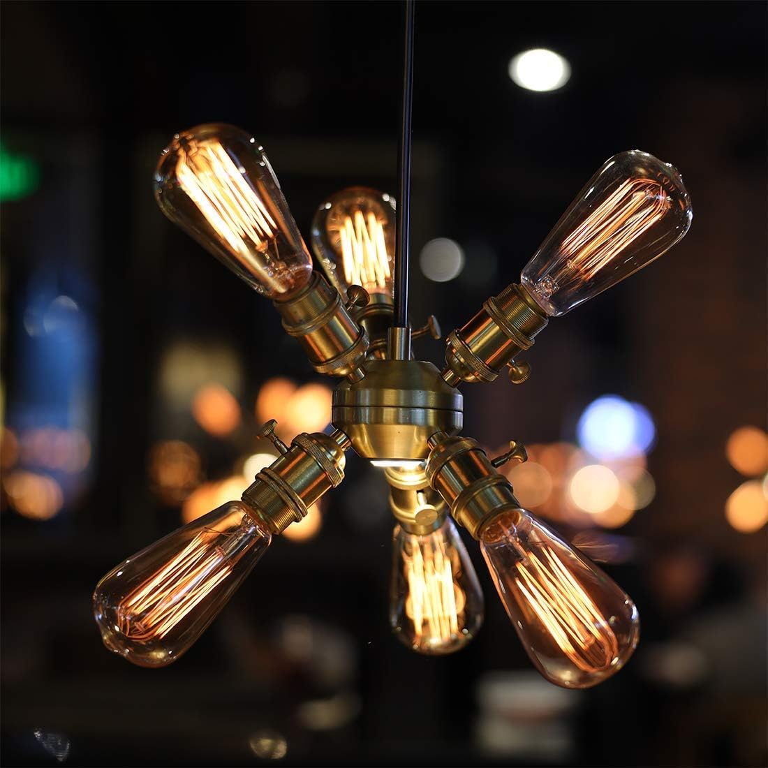 LUXON bulb emitting warm yellow hue for cozy evenings
