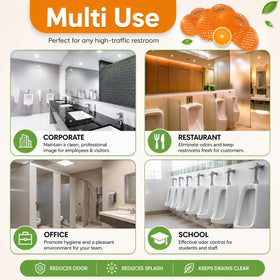 LuxPlum 2-in-1 deodorizer and screen offer odor control and splash protection.