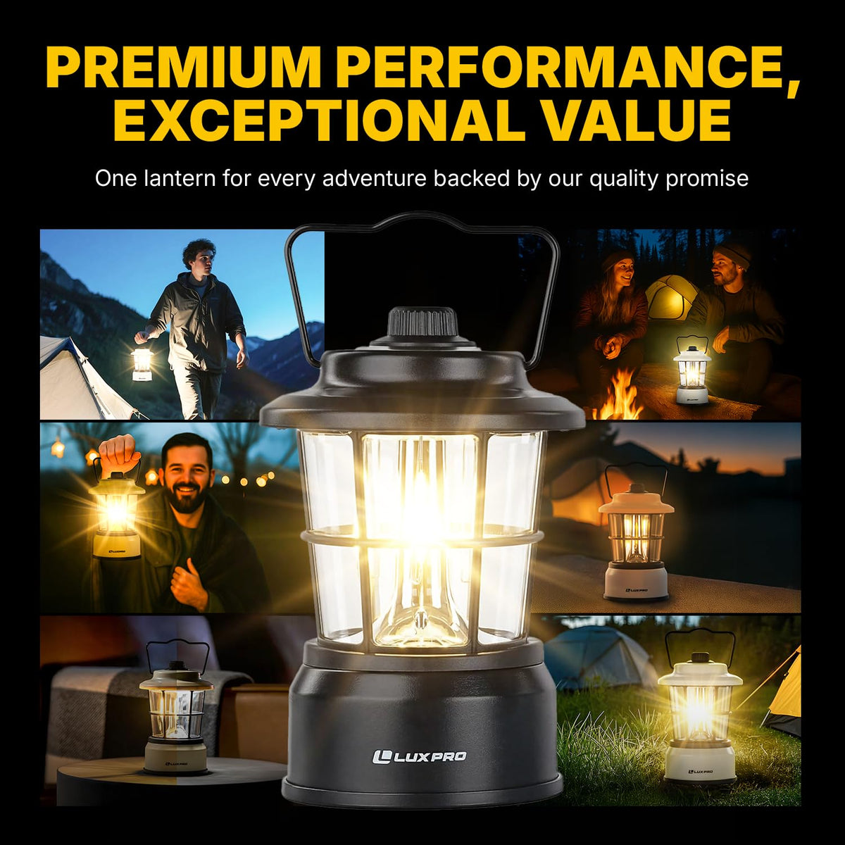 Luxpro Retro LED Lantern emergency-prep-pack highlights trusted backup lighting.