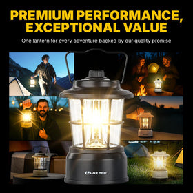 Luxpro Retro LED Lantern emergency-prep-pack highlights trusted backup lighting.