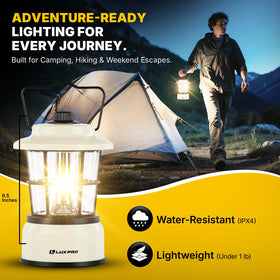 LUXPRO Retro LED Lantern part of hurricane prep kits