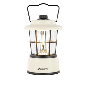 LUXPRO Retro LED Lantern in a tent, ideal campsite lighting
