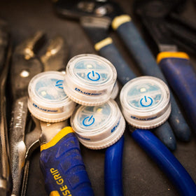 LuxPro compact battery-included LEDs simplify quick upgrades in closets.