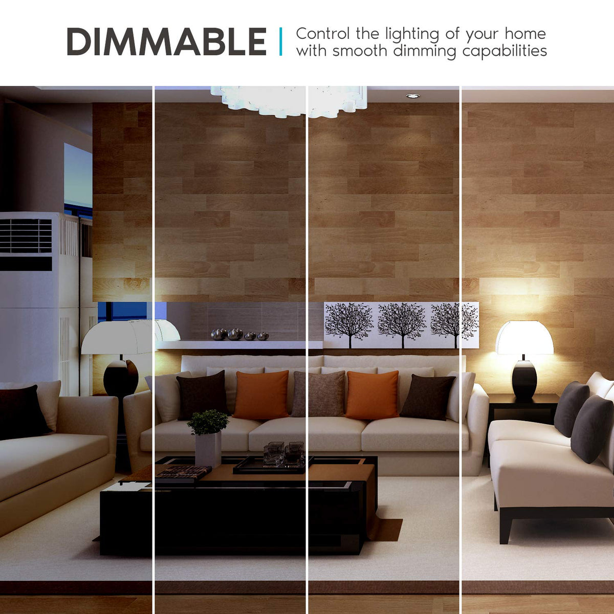 LUXRITE 4000K cool white light ideal for work and home.