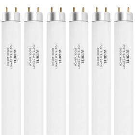LUXRITE 48-inch T8 tube in a fixture for bright, even office lighting.