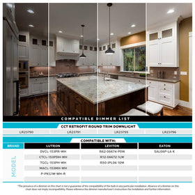Energy Star certified fixture with a 5-year warranty