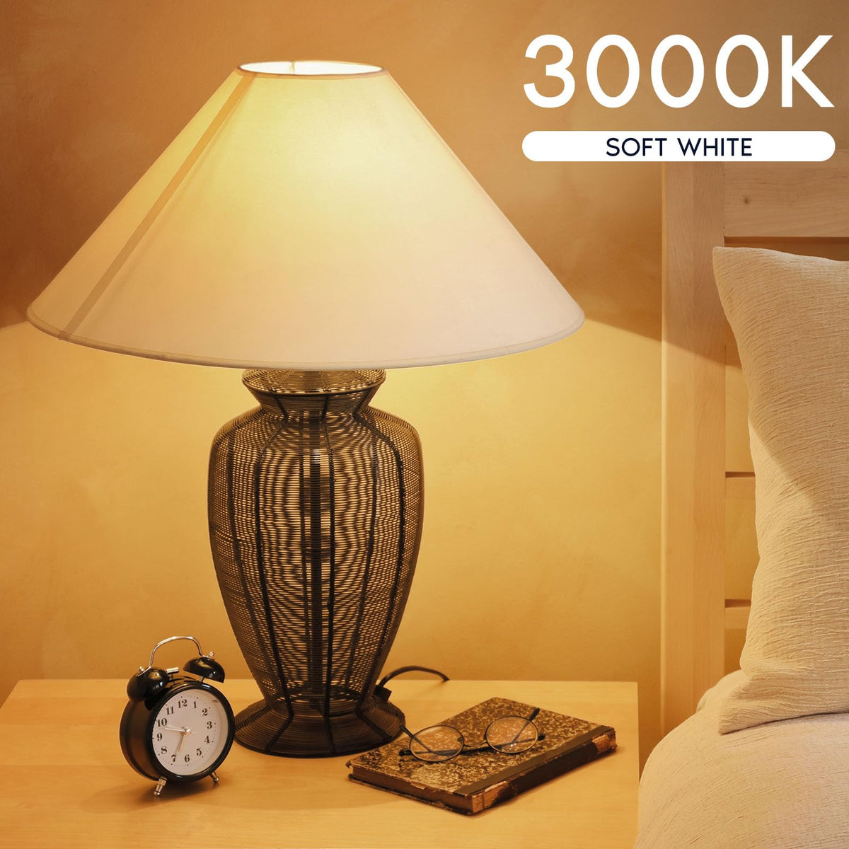 LUXRITE A19 LED bulb provides 60W-equivalent brightness for warm spaces.