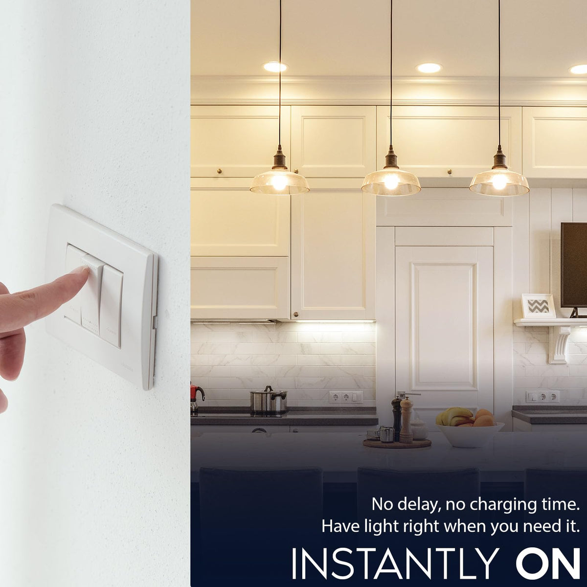 LUXRITE A19 LED bulb is damp-rated for humid or outdoor fixtures.