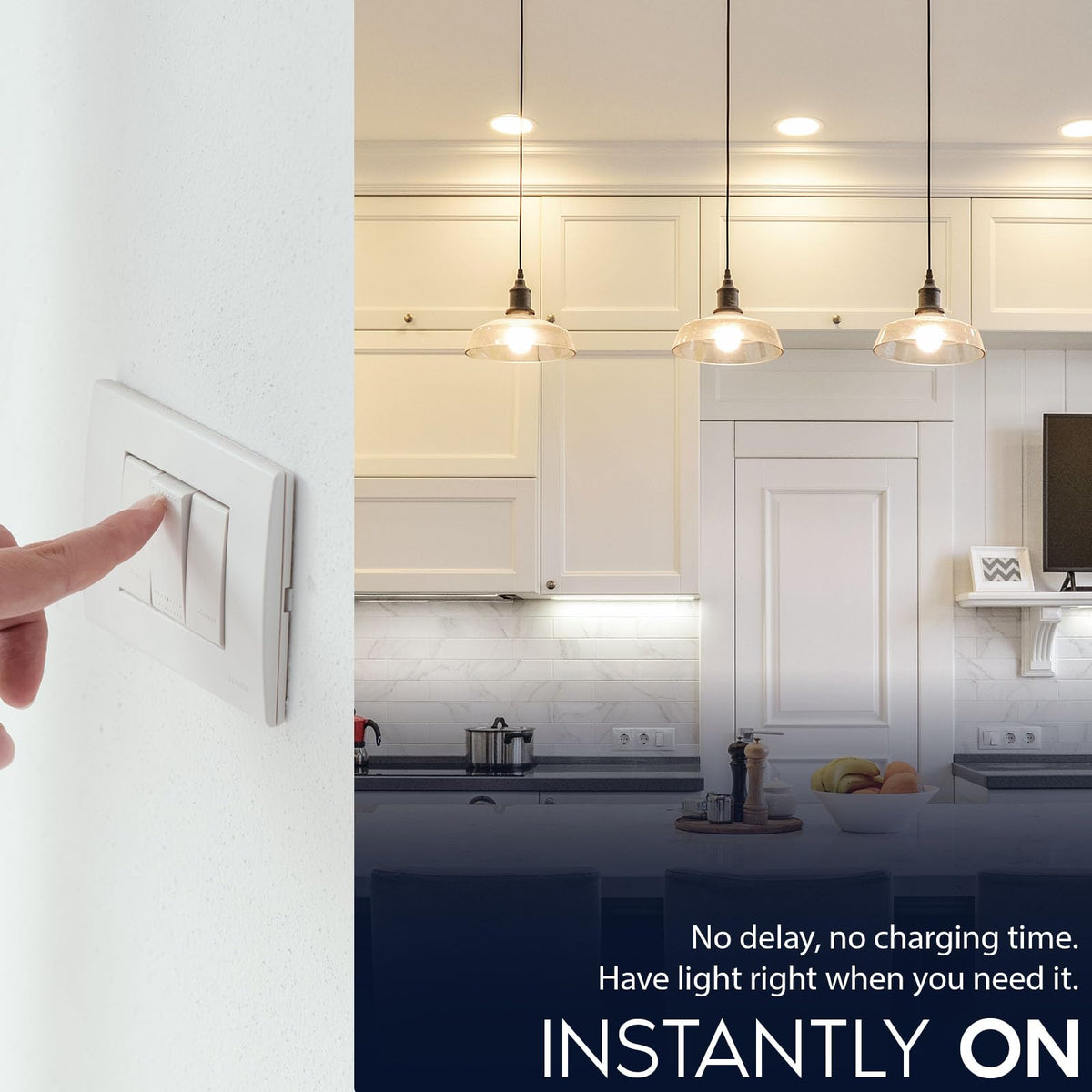 LUXRITE A19 LED bulb damp-rated suitable for bathrooms and kitchens
