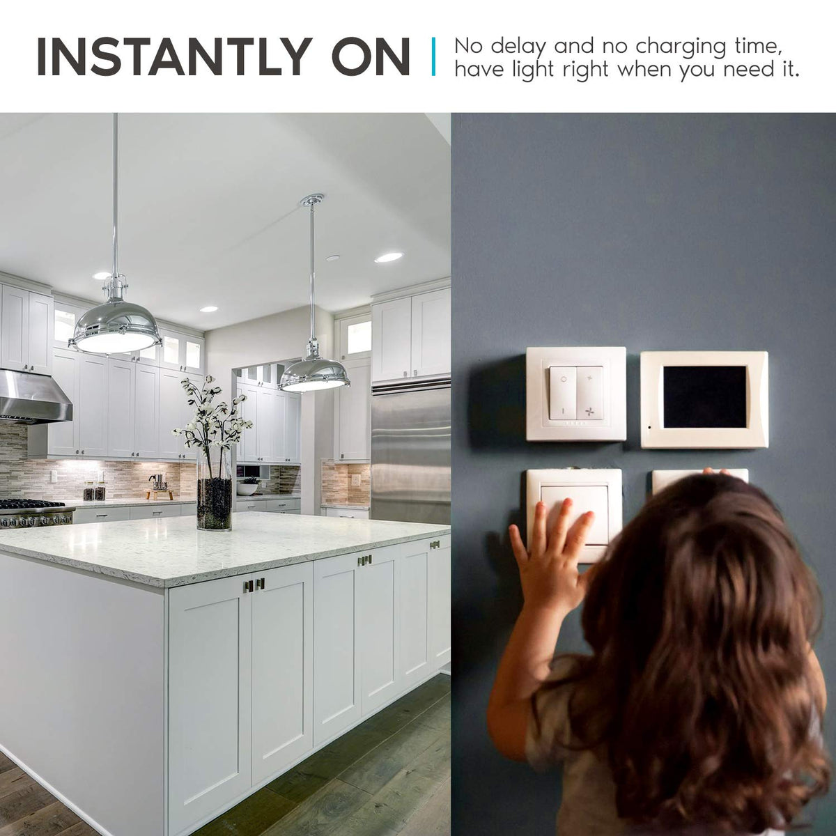 LUXRITE A19 dimmable control enables smooth brightness for any activity